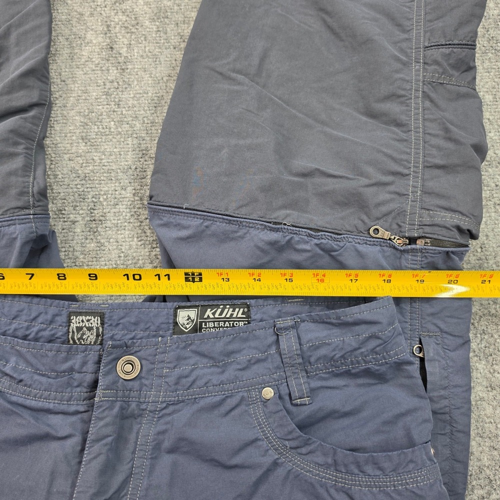 Kuhl Liberator Convertible Stealth Pants Mens 38x30 Navy Blue Hiking Cargo Zip - Picture 10 of 10
